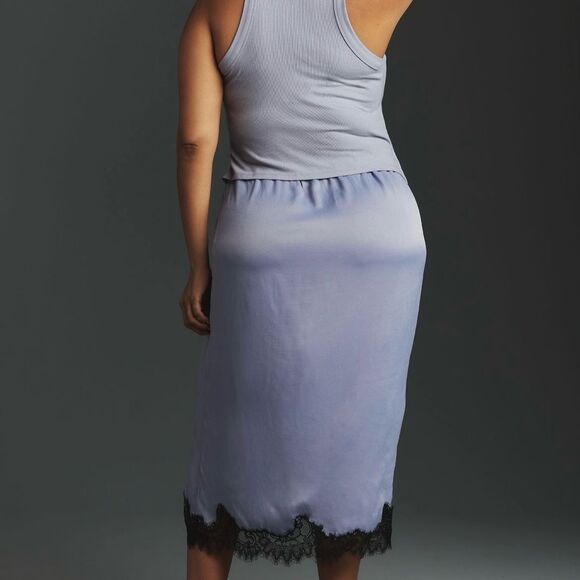 By Anthropologie Mockable Tank Top Midi Slip Dress | Size: Medium - Picture 2 of 8